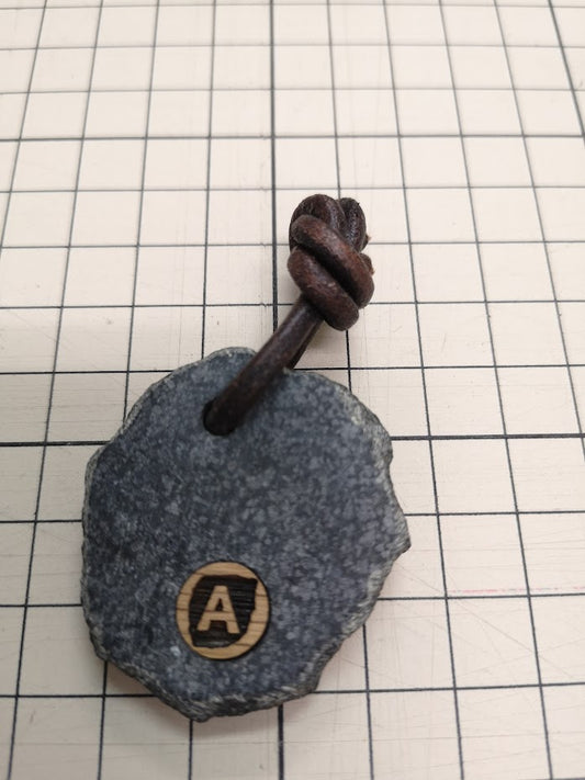 キーハンガー_山と河_ブルー 1点もの