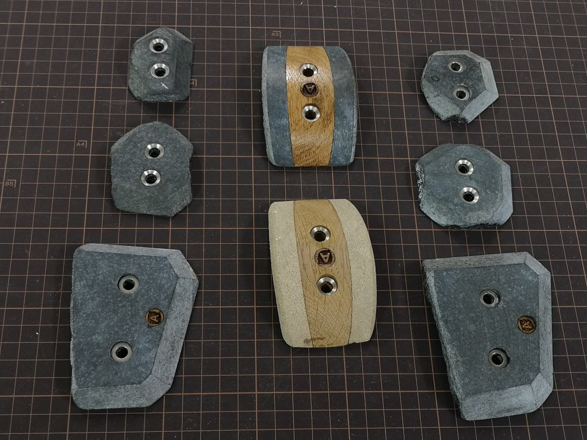 展示品&自家使用 自然石 ビス止め 8個セット