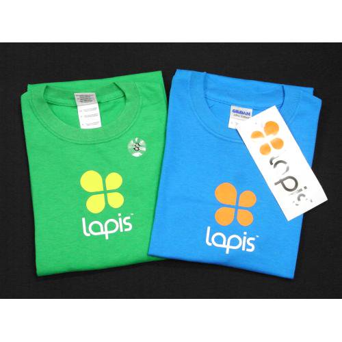 Lapis ロゴ　T 青　XLのみ